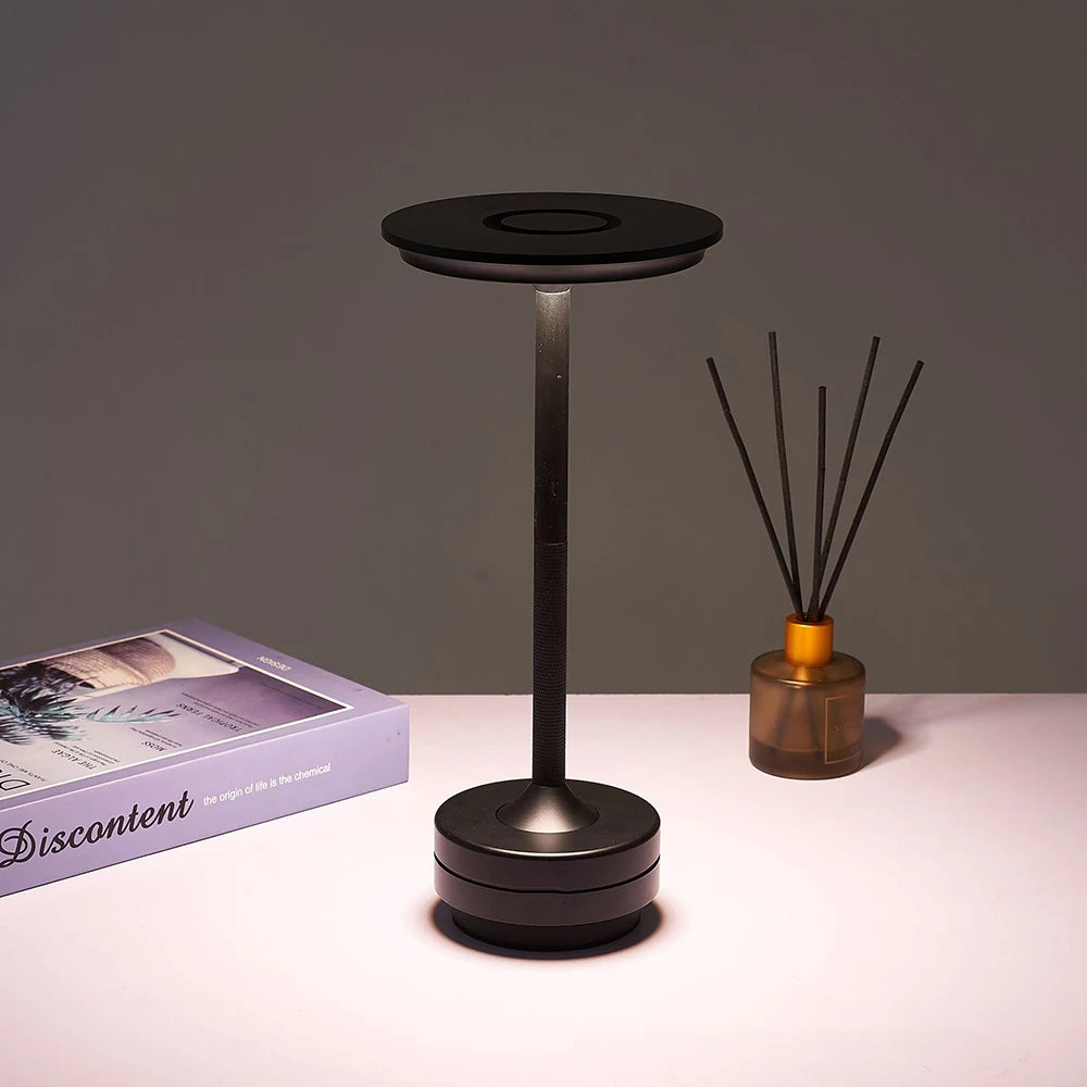 Portable rechargeable touch dimming retro lamp, view 8