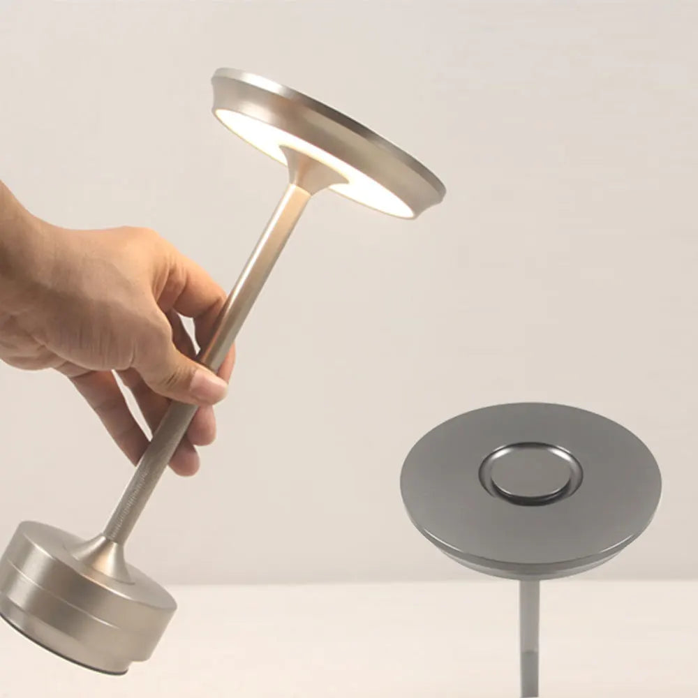 Portable rechargeable touch dimming retro lamp, view 4